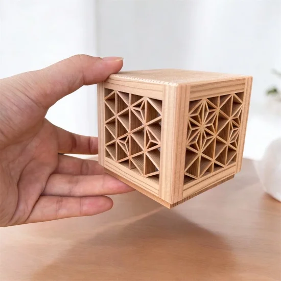Kumiko Latticework Mini Lantern - Kanaete(カナエテ) - アイデアを